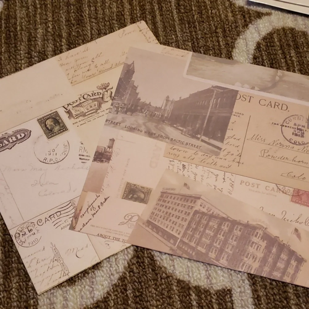 Vintage travel scrapbooking kit